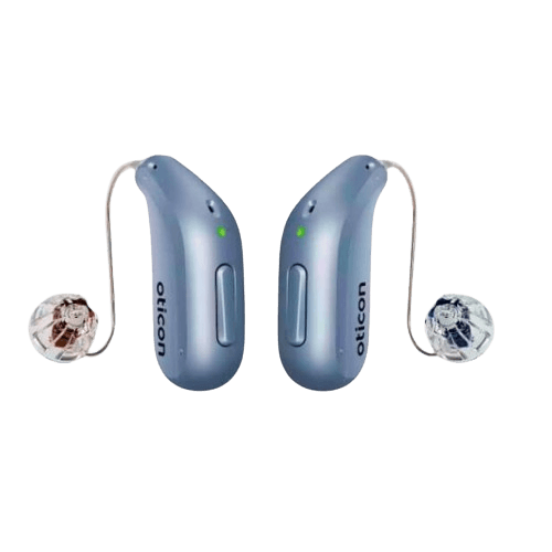 Oticon Intent Blue Hearing Aids